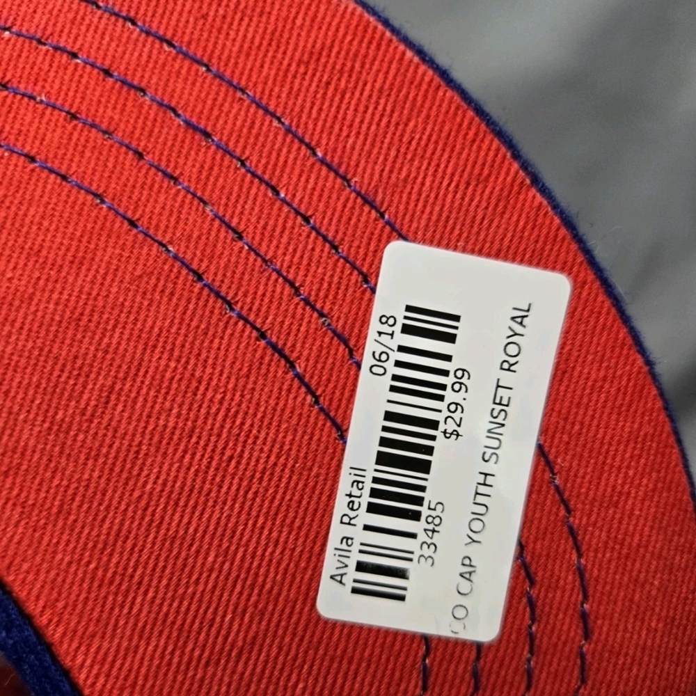 Aksels Colorado Sun & Mountain Youth Snapback Hat Royal Blue Red - Picture 7 of 8